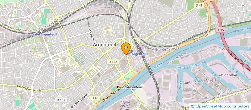 localisation de l'entreprise MADAME FRANCOISE SALMON  ARGENTEUIL