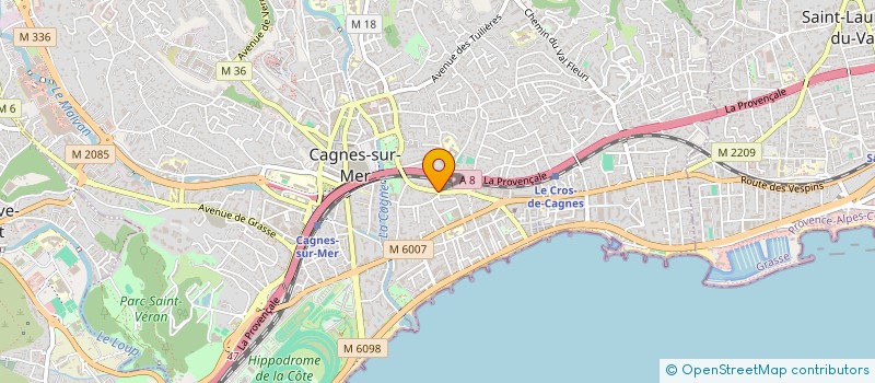 localisation de l'entreprise MADAME FRANCOISE SANTERRE  CAGNES-SUR-MER