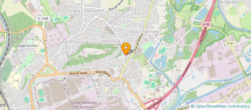localisation de l'entreprise MADAME FRANCOISE SARRE à SOCHAUX