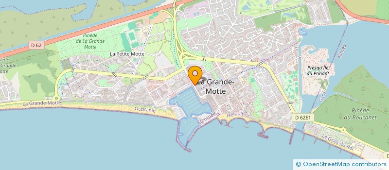 localisation de l'entreprise MADAME FRANCOISE SAUREL  LA GRANDE-MOTTE