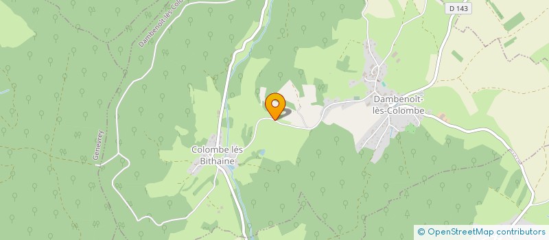 localisation de l'entreprise MADAME FRANCOISE SCHAD  DAMBENOIT-LES-COLOMBE