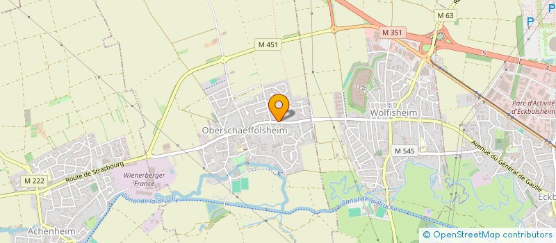 localisation de l'entreprise MADAME FRANCOISE SCHMITT  OBERSCHAEFFOLSHEIM