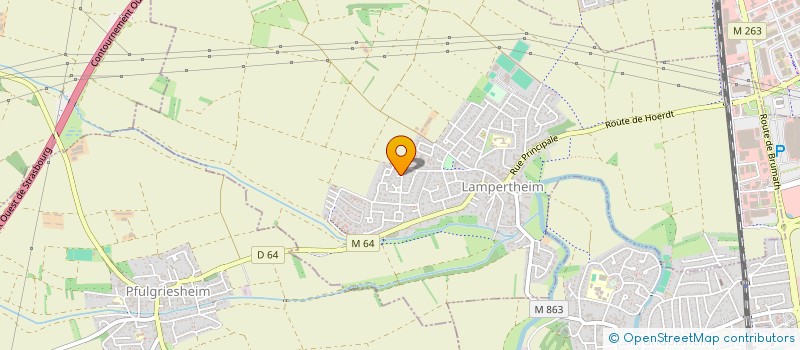 localisation de l'entreprise MADAME FRANCOISE SCHMITT  LAMPERTHEIM