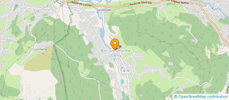 localisation de l'entreprise MADAME FRANCOISE SCHWARTZ  BAN-SUR-MEURTHE-CLEFCY