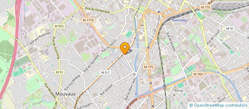 localisation de l'entreprise MADAME FRANCOISE SENECAUT  TOURCOING