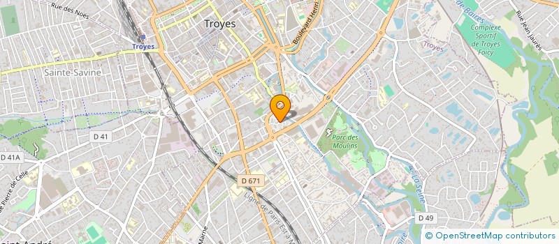 localisation de l'entreprise MADAME FRANCOISE SENEPART à TROYES