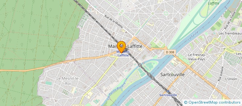 localisation de l'entreprise MADAME FRANCOISE SENS  MAISONS-LAFFITTE