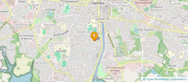 localisation de l'entreprise MADAME FRANCOISE SERAZIN à VANNES