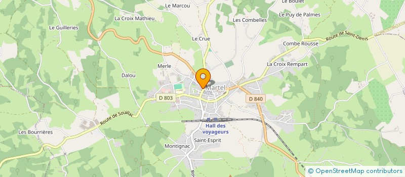 localisation de l'entreprise MADAME FRANCOISE SERRIER  MARTEL