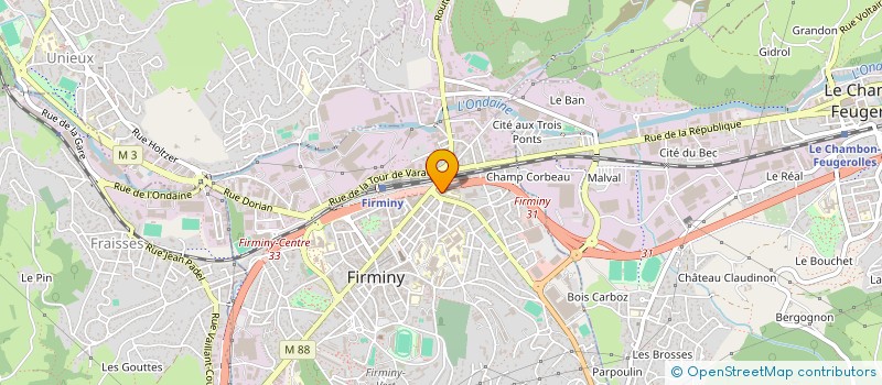 localisation de l'entreprise MADAME FRANCOISE SERVEL à FIRMINY