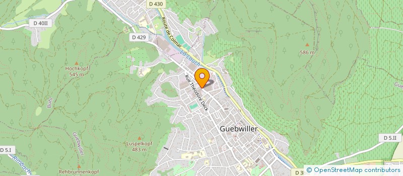 localisation de l'entreprise MADAME FRANCOISE SIDOR  GUEBWILLER