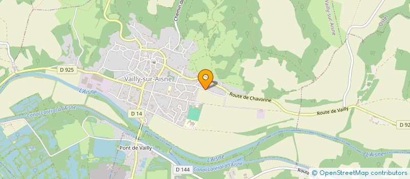 localisation de l'entreprise MADAME FRANCOISE SONNIER à VAILLY SUR AISNE