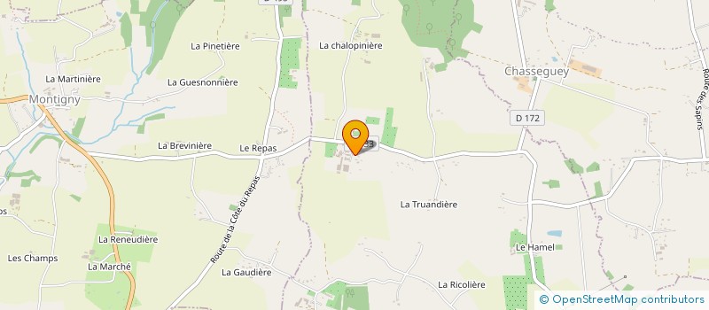 localisation de l'entreprise MADAME FRANCOISE SOTTEAU  LE MESNILLARD