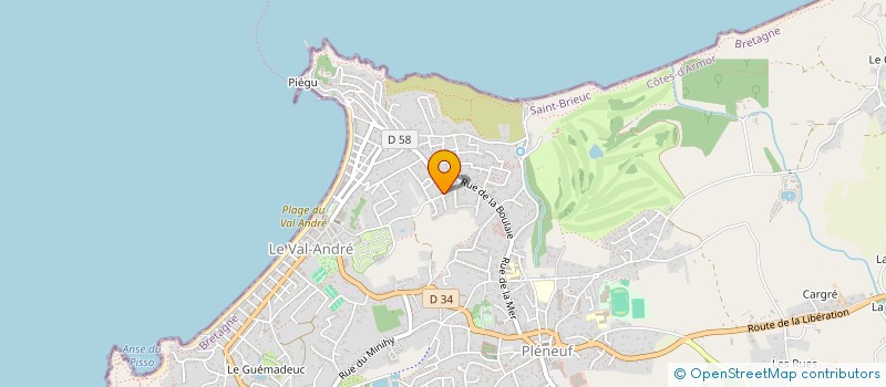 localisation de l'entreprise MADAME FRANCOISE SOTTER  PLENEUF-VAL-ANDRE