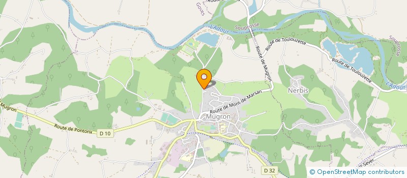 localisation de l'entreprise MADAME FRANCOISE SOUBAIGNE  MUGRON