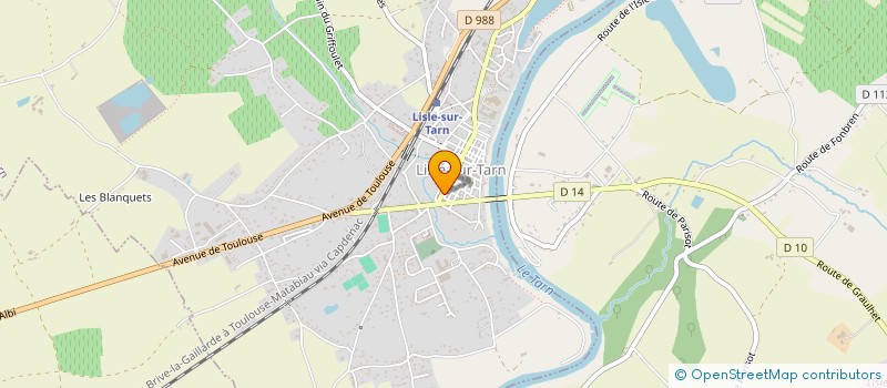 localisation de l'entreprise MADAME FRANCOISE STUTZ à LISLE-SUR-TARN