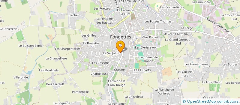 localisation de l'entreprise MADAME FRANCOISE SURGET à FONDETTES