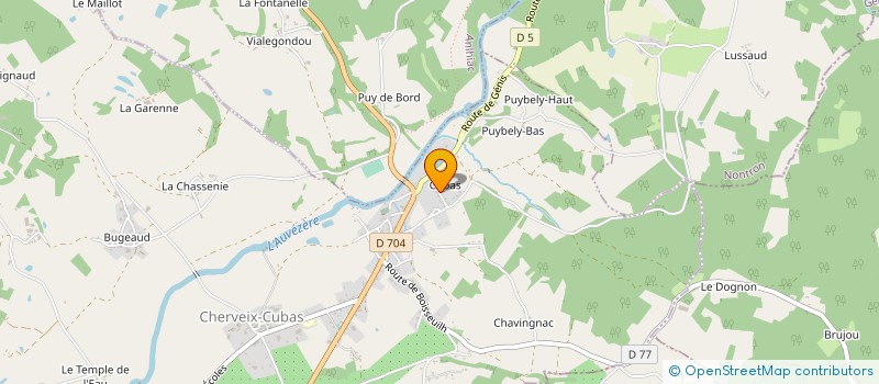 localisation de l'entreprise MADAME FRANCOISE SURLEAU  HAUTEFORT