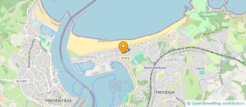 localisation de l'entreprise MADAME FRANCOISE TALBOT à HENDAYE