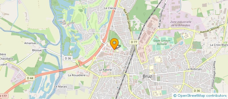 localisation de l'entreprise MADAME FRANCOISE TANGUY  BRUZ