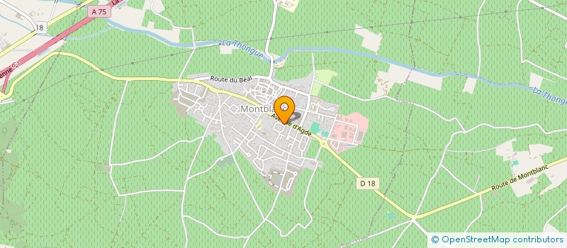 localisation de l'entreprise MADAME FRANCOISE TEISSIER  MONTBLANC