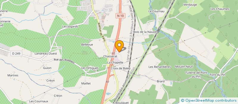 localisation de l'entreprise MADAME FRANCOISE TESSIER  CAVIGNAC