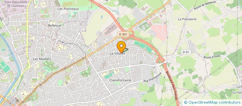 localisation de l'entreprise MADAME FRANCOISE TESSIER  LE MANS