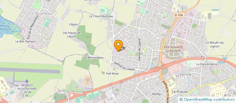 localisation de l'entreprise MADAME FRANCOISE THEBAULT  LAGORD