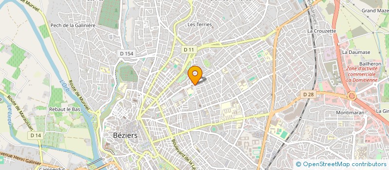 localisation de l'entreprise MADAME FRANCOISE THERMEAU à BEZIERS