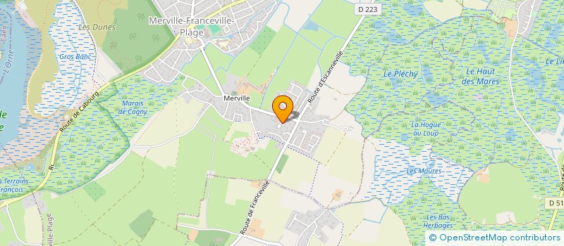 localisation de l'entreprise MADAME FRANCOISE THETIOT  MERVILLE-FRANCEVILLE-PLAGE