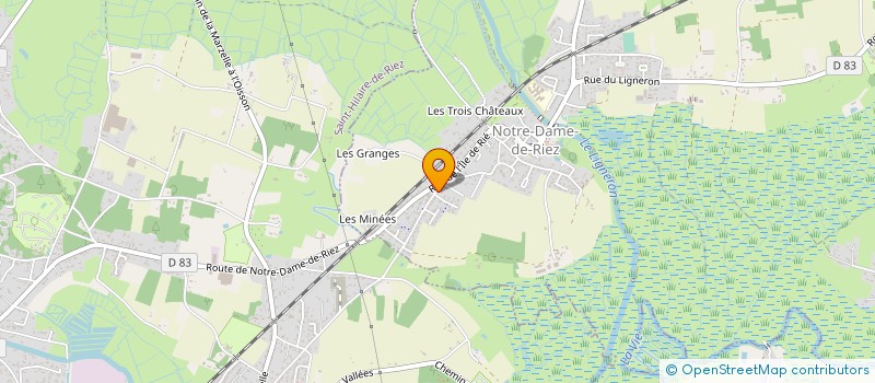 localisation de l'entreprise MADAME FRANCOISE THEVENIN à NOTRE-DAME-DE-RIEZ