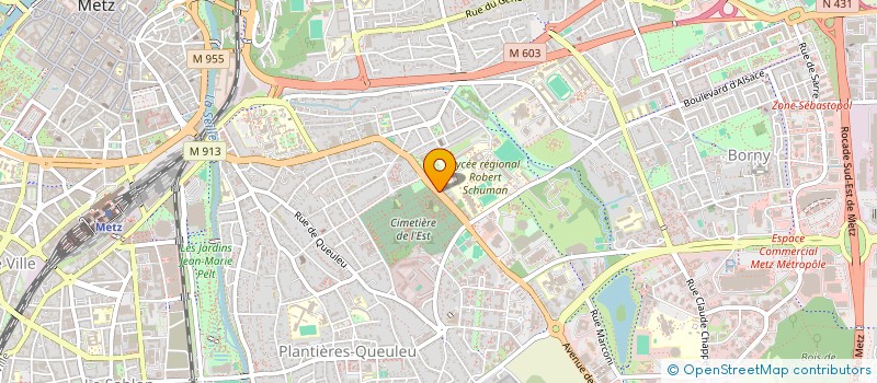 localisation de l'entreprise MADAME FRANCOISE THIRION  METZ