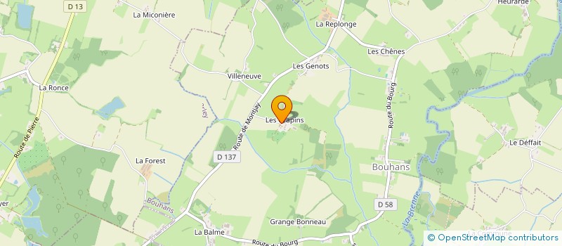 localisation de l'entreprise MADAME FRANCOISE THIVENT  BOUHANS