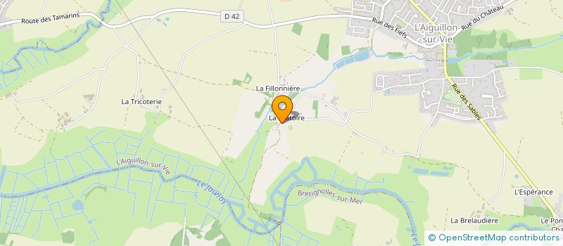 localisation de l'entreprise MADAME FRANCOISE THOMAZEAU  L'AIGUILLON-SUR-VIE