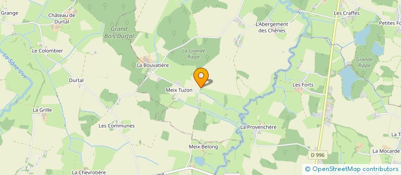 localisation de l'entreprise MADAME FRANCOISE THOUVENOT à SAINTE-CROIX-EN-BRESSE