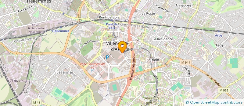 localisation de l'entreprise MADAME FRANCOISE TIBERGHIEN à VILLENEUVE-D'ASCQ