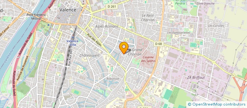 localisation de l'entreprise MADAME FRANCOISE TIBERIO à VALENCE