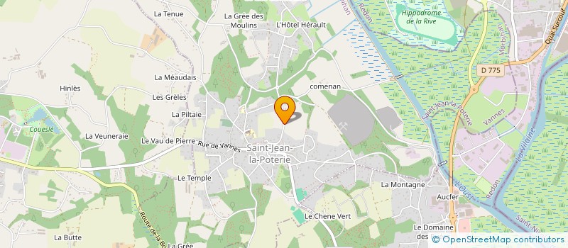 localisation de l'entreprise MADAME FRANCOISE TISSAUD  SAINT-JEAN-LA-POTERIE