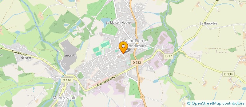 localisation de l'entreprise MADAME FRANCOISE TOURNOIS à MONTREVAULT-SUR-EVRE