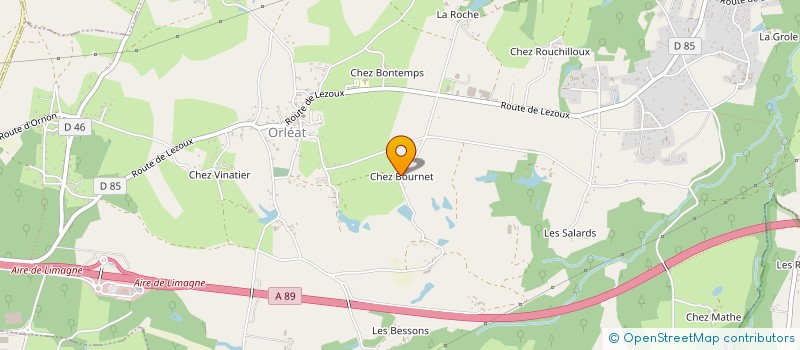 localisation de l'entreprise MADAME FRANCOISE TOURON  ORLEAT