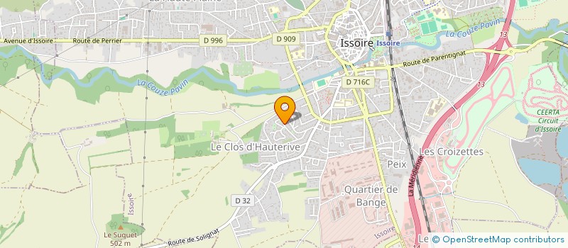 localisation de l'entreprise MADAME FRANCOISE TRAVERS à ISSOIRE
