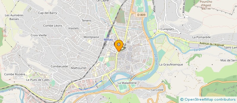 localisation de l'entreprise MADAME FRANCOISE TREILLET à MILLAU