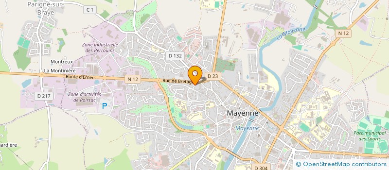 localisation de l'entreprise MADAME FRANCOISE TRIDON à MAYENNE