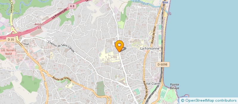 localisation de l'entreprise MADAME FRANCOISE TURQUIN à ANTIBES