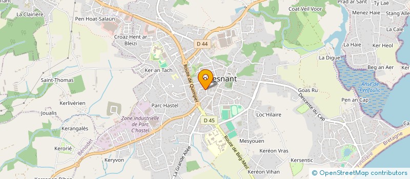 localisation de l'entreprise MADAME FRANCOISE UGUEN  FOUESNANT