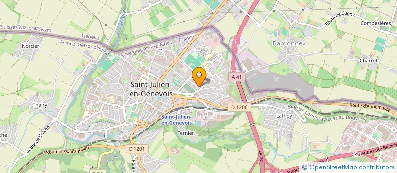 localisation de l'entreprise MADAME FRANCOISE URBAN  SAINT-JULIEN-EN-GENEVOIS