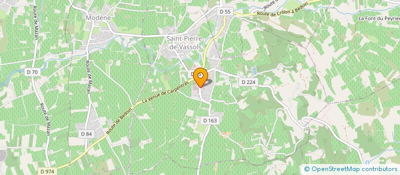 localisation de l'entreprise MADAME FRANCOISE VALABREGUE  SAINT-PIERRE-DE-VASSOLS