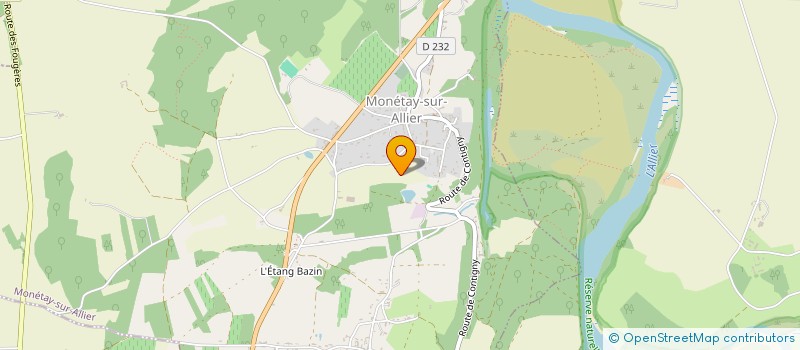 localisation de l'entreprise MADAME FRANCOISE VALETTE  MONETAY-SUR-ALLIER