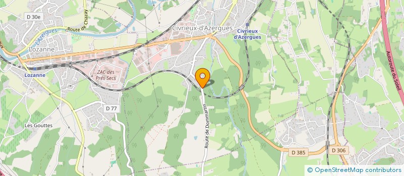 localisation de l'entreprise MADAME FRANCOISE VANAUDENHOVE à CIVRIEUX-D'AZERGUES