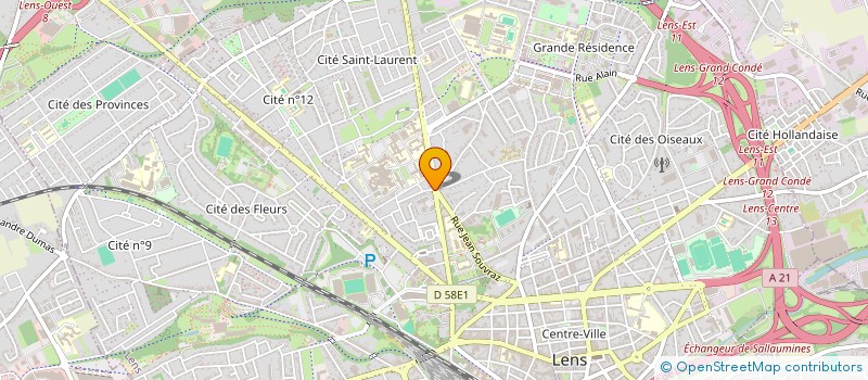 localisation de l'entreprise MADAME FRANCOISE VAREE  LENS